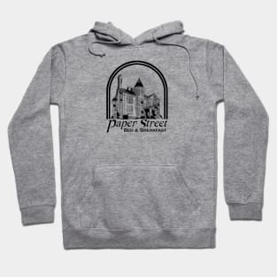 Paper Street Bed and Breakfast (dark image) Hoodie